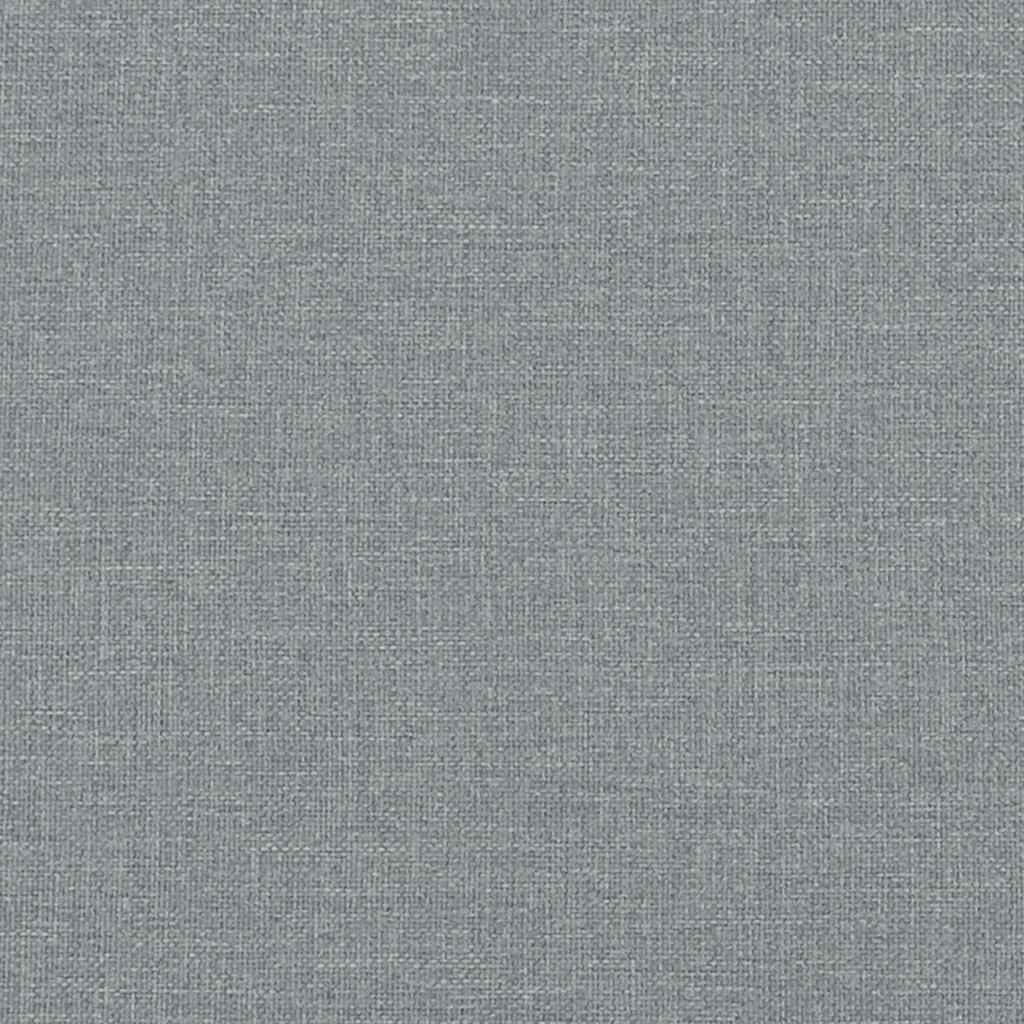 Bettgestell ohne Matratze Hellgrau 140x190 cm Stoff