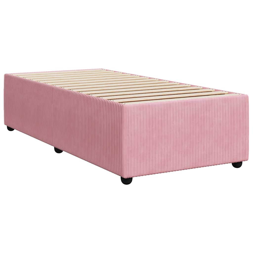 Bettgestell Rosa 90x190 cm Samt