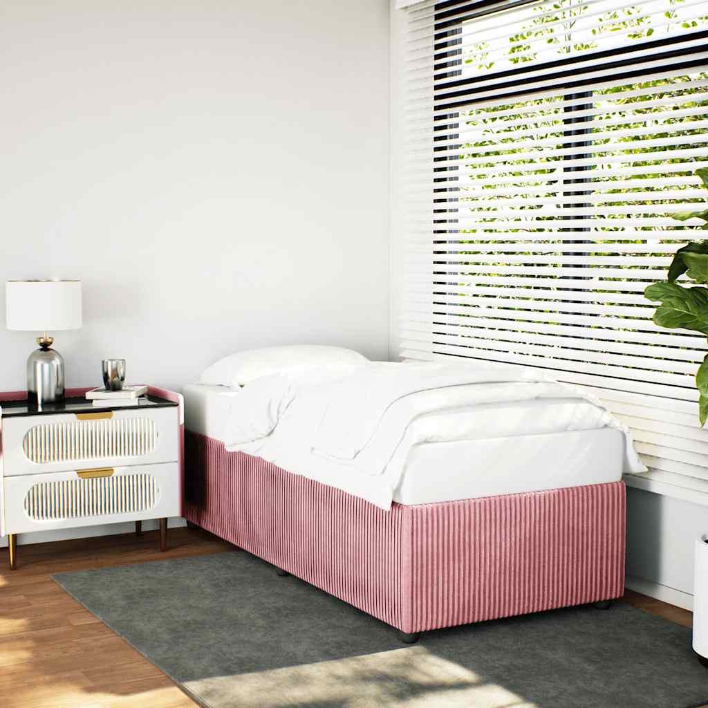 Bettgestell Rosa 90x190 cm Samt