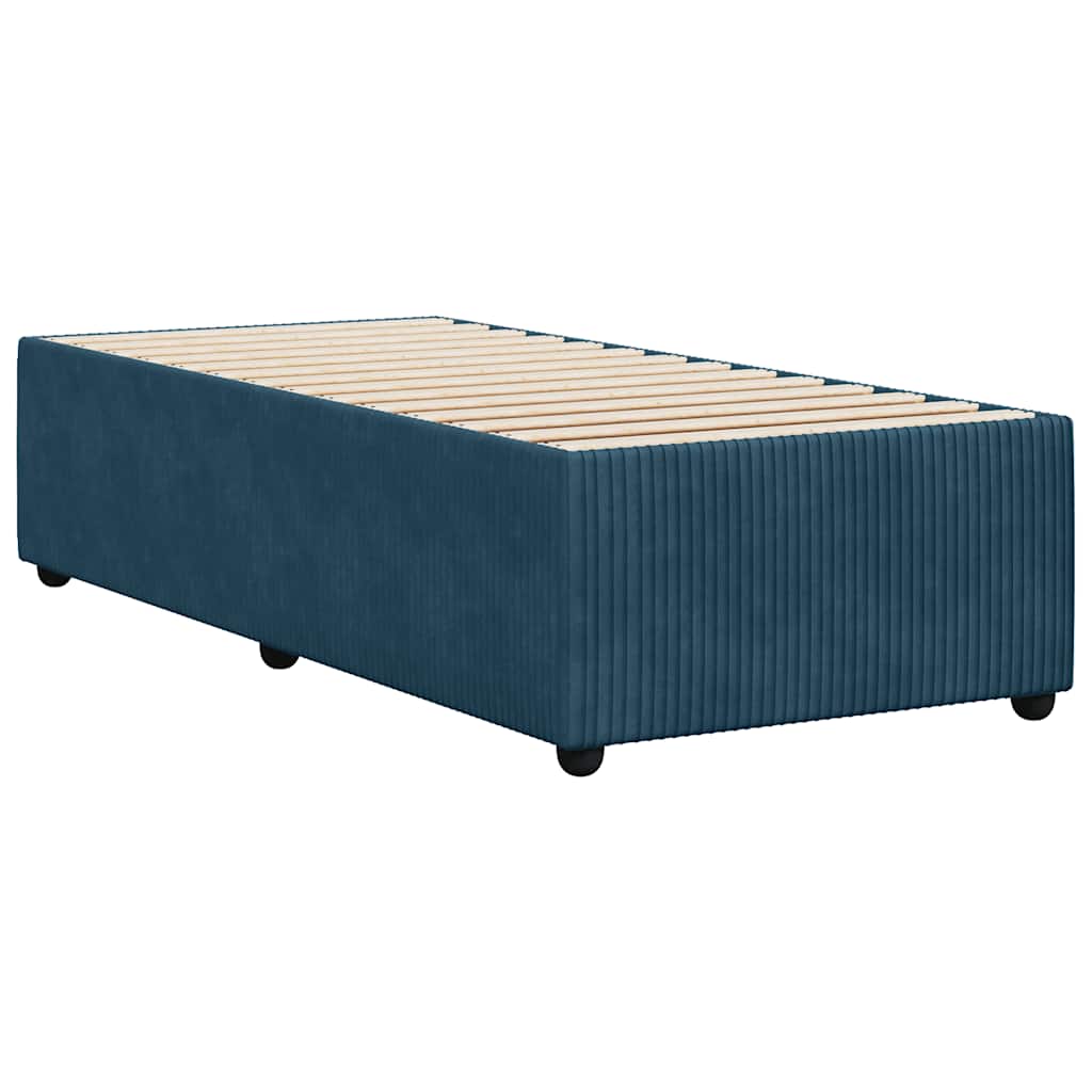 Bettgestell Blau 100x200 cm Samt