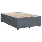 Bettgestell ohne Matratze Dunkelgrau 120x190 cm Samt