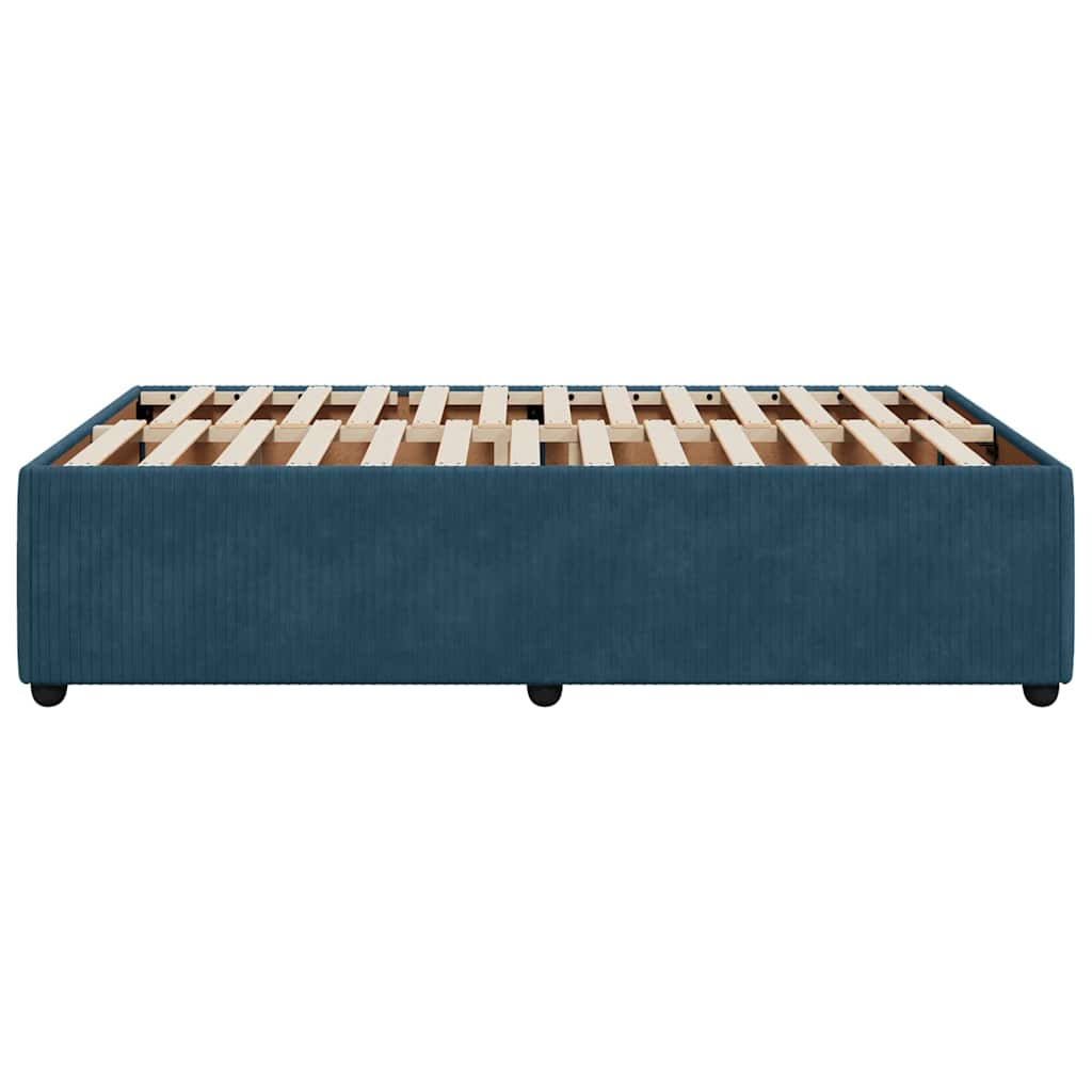 Bettgestell Blau 120x190 cm Samt