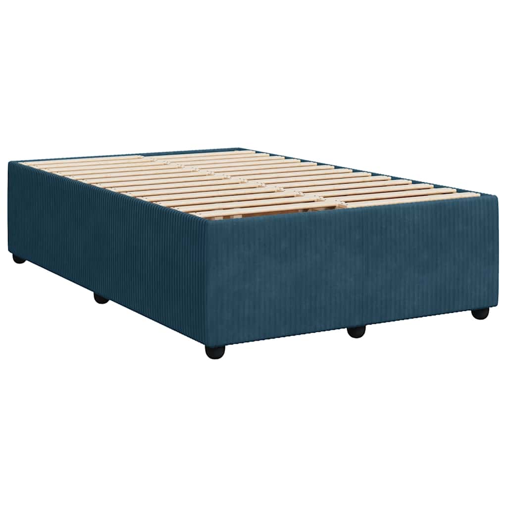Bettgestell Blau 120x200 cm Samt