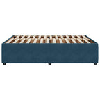 Bettgestell Blau 140x200 cm Samt