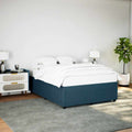 Bettgestell Blau 140x200 cm Samt