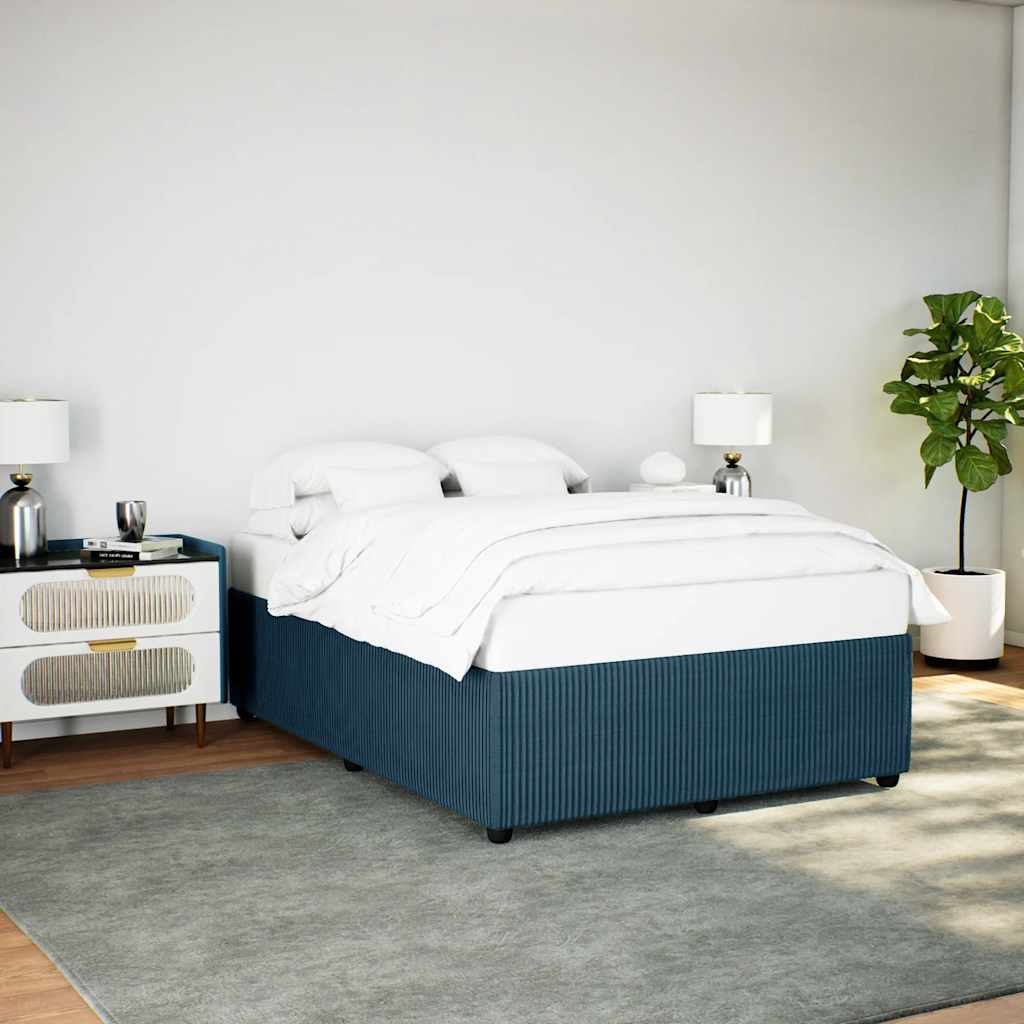 Bettgestell Blau 140x200 cm Samt