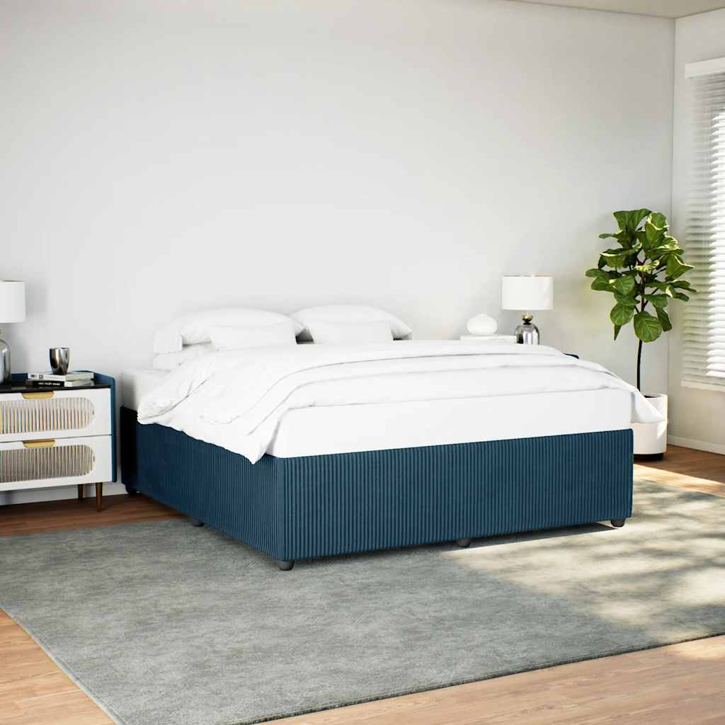 Bettgestell Blau 180x200 cm Samt