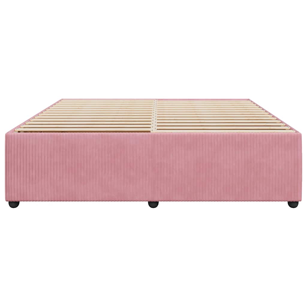 Bettgestell Rosa 180x200 cm Samt
