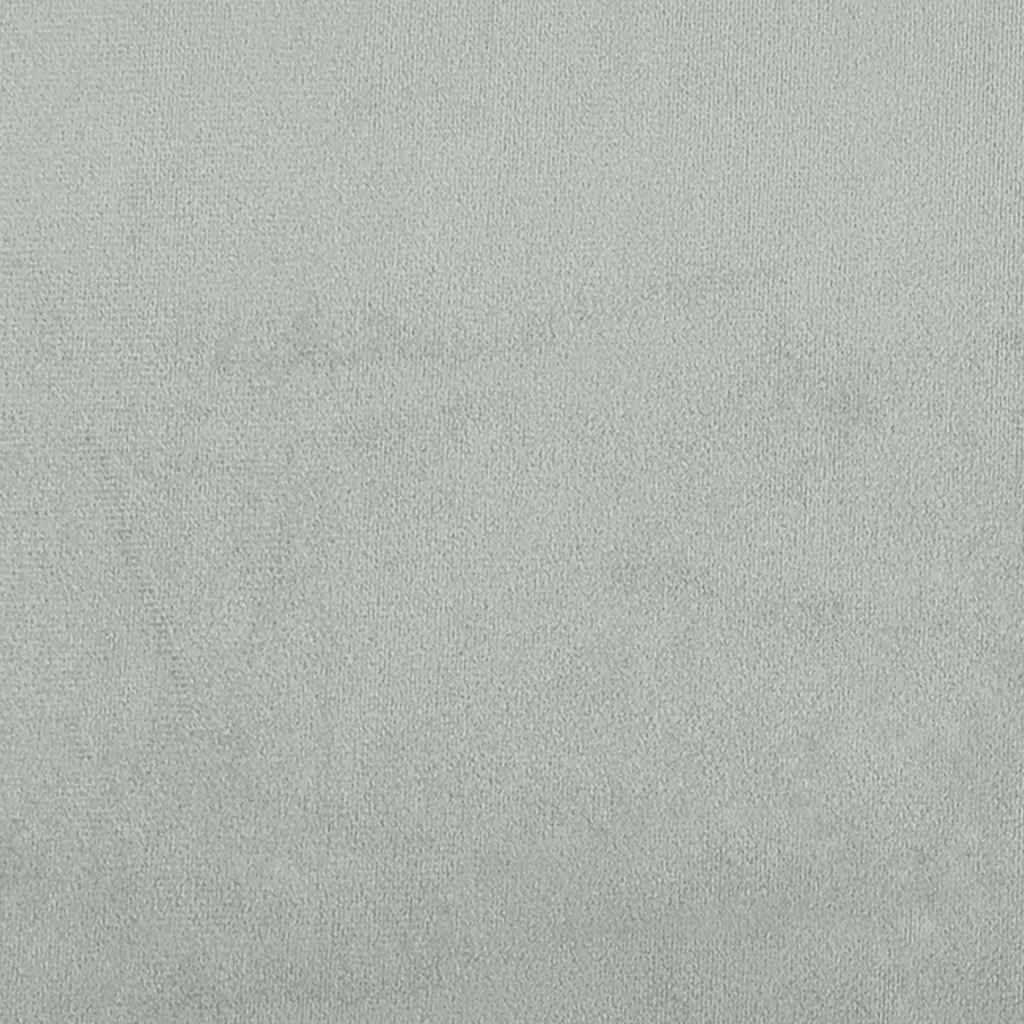 Bettgestell ohne Matratze Hellgrau 200x200 cm Samt