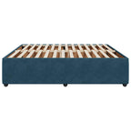Bettgestell Blau 200x200 cm Samt