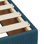 Bettgestell Blau 200x200 cm Samt
