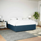 Bettgestell Blau 200x200 cm Samt