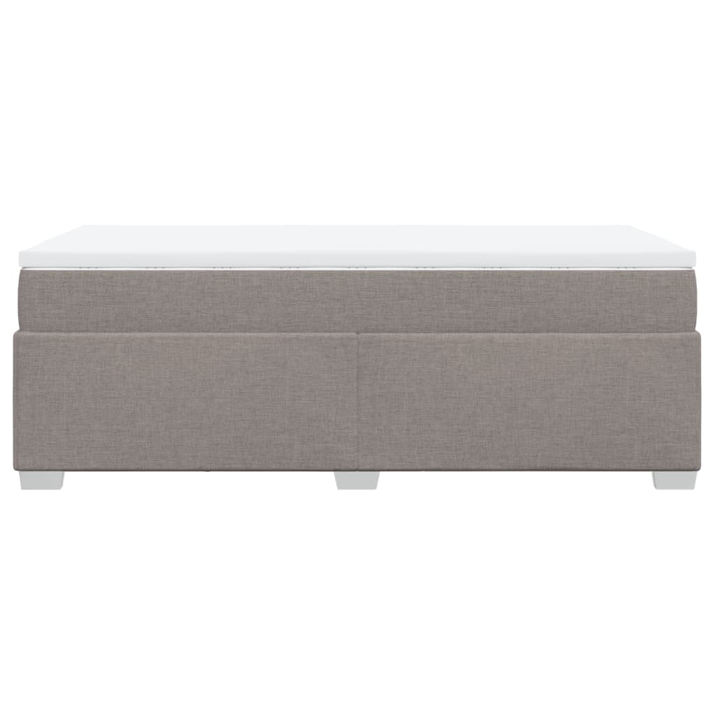 Boxspringbett mit Matratze Taupe 90x190 cm Stoff