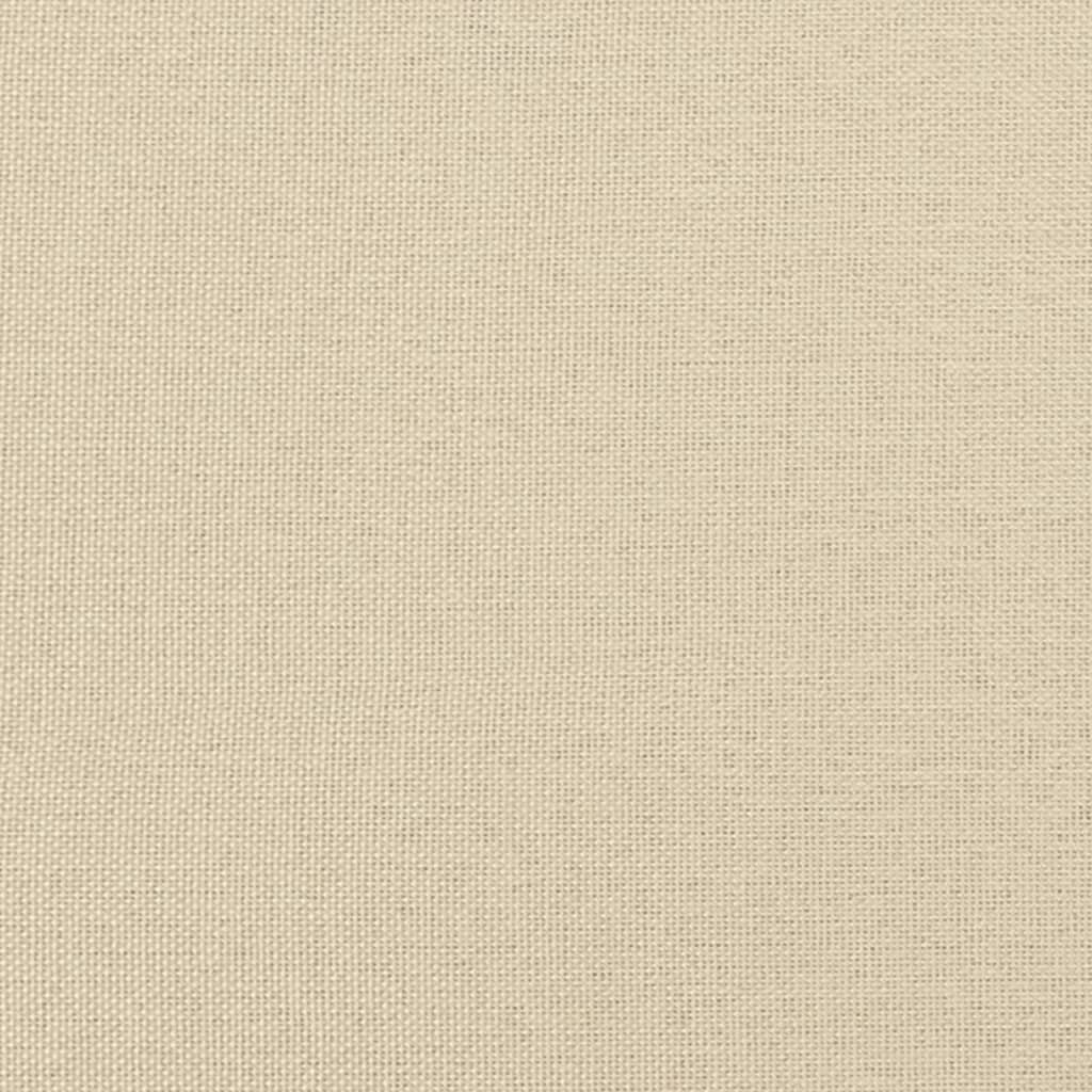 Boxspringbett mit Matratze Creme 90x190 cm Stoff