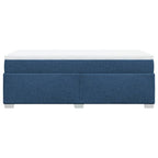 Boxspringbett mit Matratze Blau 90x190 cm Stoff