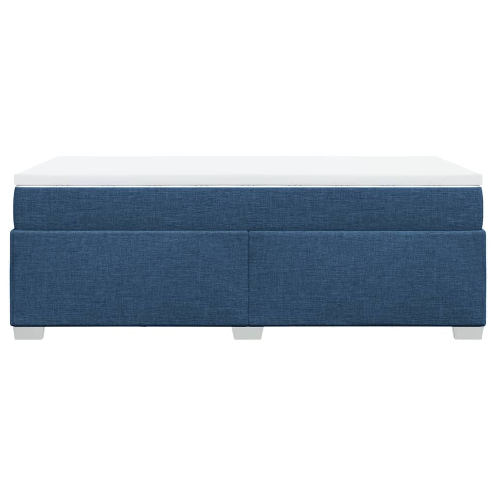 Boxspringbett mit Matratze Blau 90x190 cm Stoff