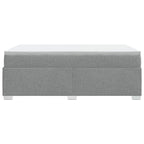 Boxspringbett mit Matratze Hellgrau 120x190 cm Stoff