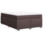 Boxspringbett mit Matratze Dunkelbraun 140x190 cm Stoff