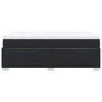 Boxspringbett mit Matratze Schwarz 120x190 cm Kunstleder
