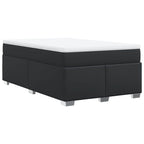 Boxspringbett mit Matratze Schwarz 120x190 cm Kunstleder