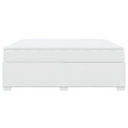 Boxspringbett mit Matratze Weiß 180x200 cm Kunstleder