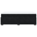Boxspringbett mit Matratze Schwarz 80x200 cm Samt