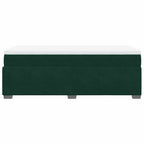 Boxspringbett mit Matratze Dunkelgrün 80x200 cm Samt