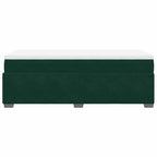 Boxspringbett mit Matratze Dunkelgrün 90x200 cm Samt