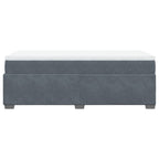 Boxspringbett mit Matratze Dunkelgrau 100x200 cm Samt