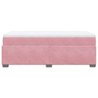 Boxspringbett mit Matratze Rosa 100x200 cm Samt