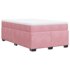 Boxspringbett mit Matratze Rosa 120x190 cm Samt