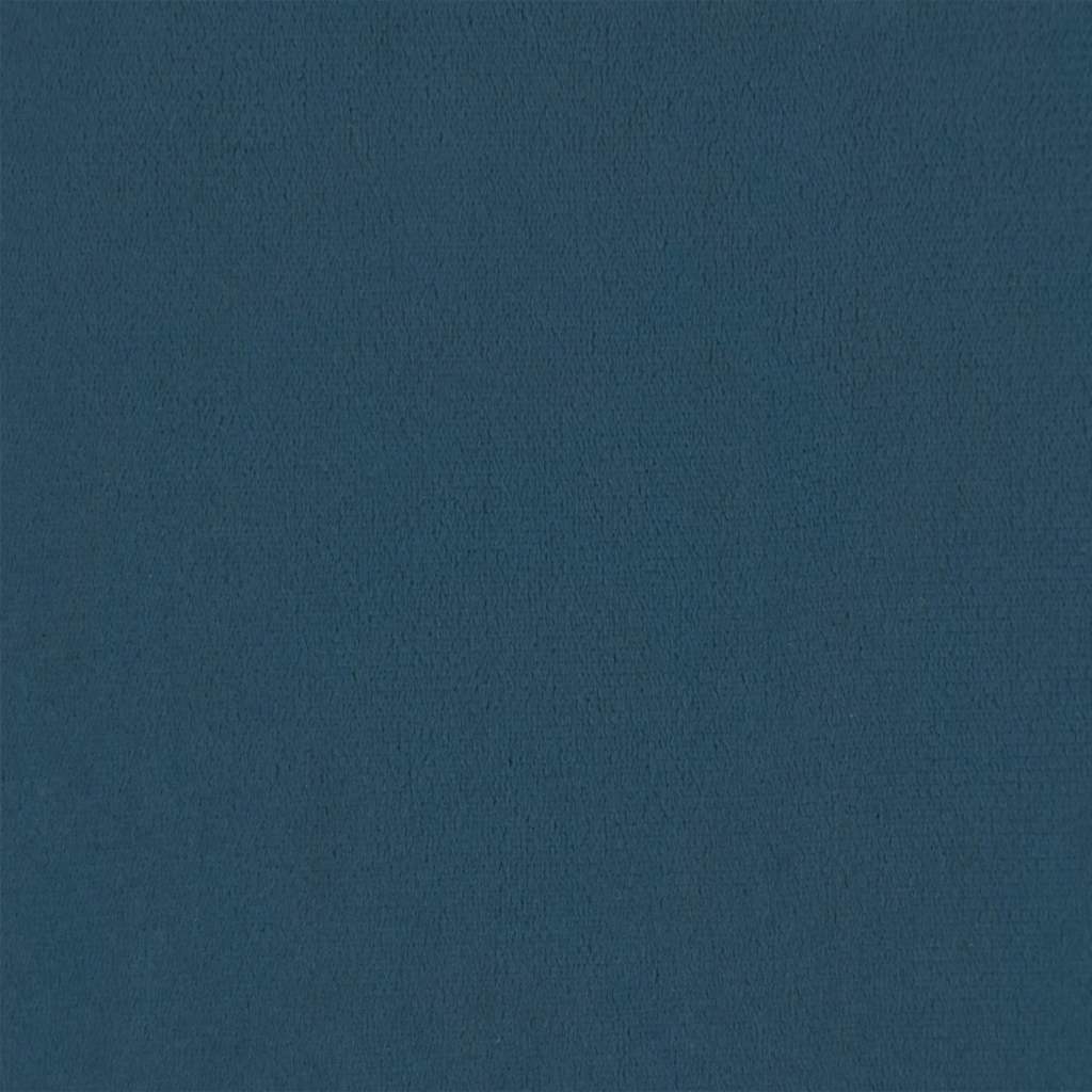 Boxspringbett mit Matratze Dunkelblau 140x190 cm Samt