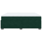 Boxspringbett mit Matratze Dunkelgrün 180x200 cm Samt