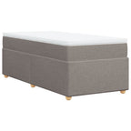 Boxspringbett mit Matratze Taupe 80x200 cm Stoff