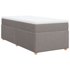 Boxspringbett mit Matratze Taupe 80x200 cm Stoff