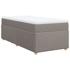 Boxspringbett mit Matratze Taupe 90x190 cm Stoff
