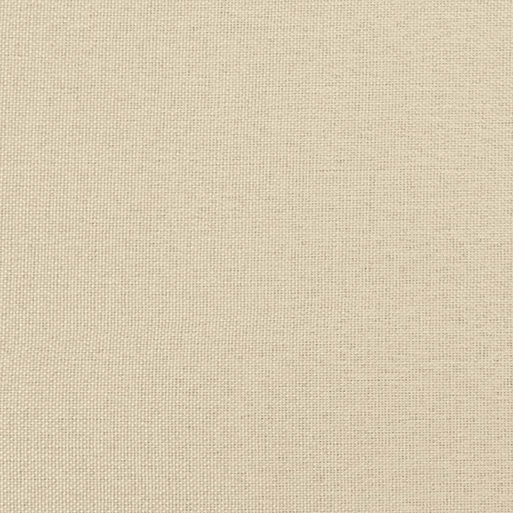 Boxspringbett mit Matratze Creme 100x200 cm Stoff
