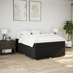 Boxspringbett mit Matratze Schwarz 140x190 cm Stoff