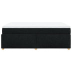 Boxspringbett mit Matratze Schwarz 140x190 cm Stoff