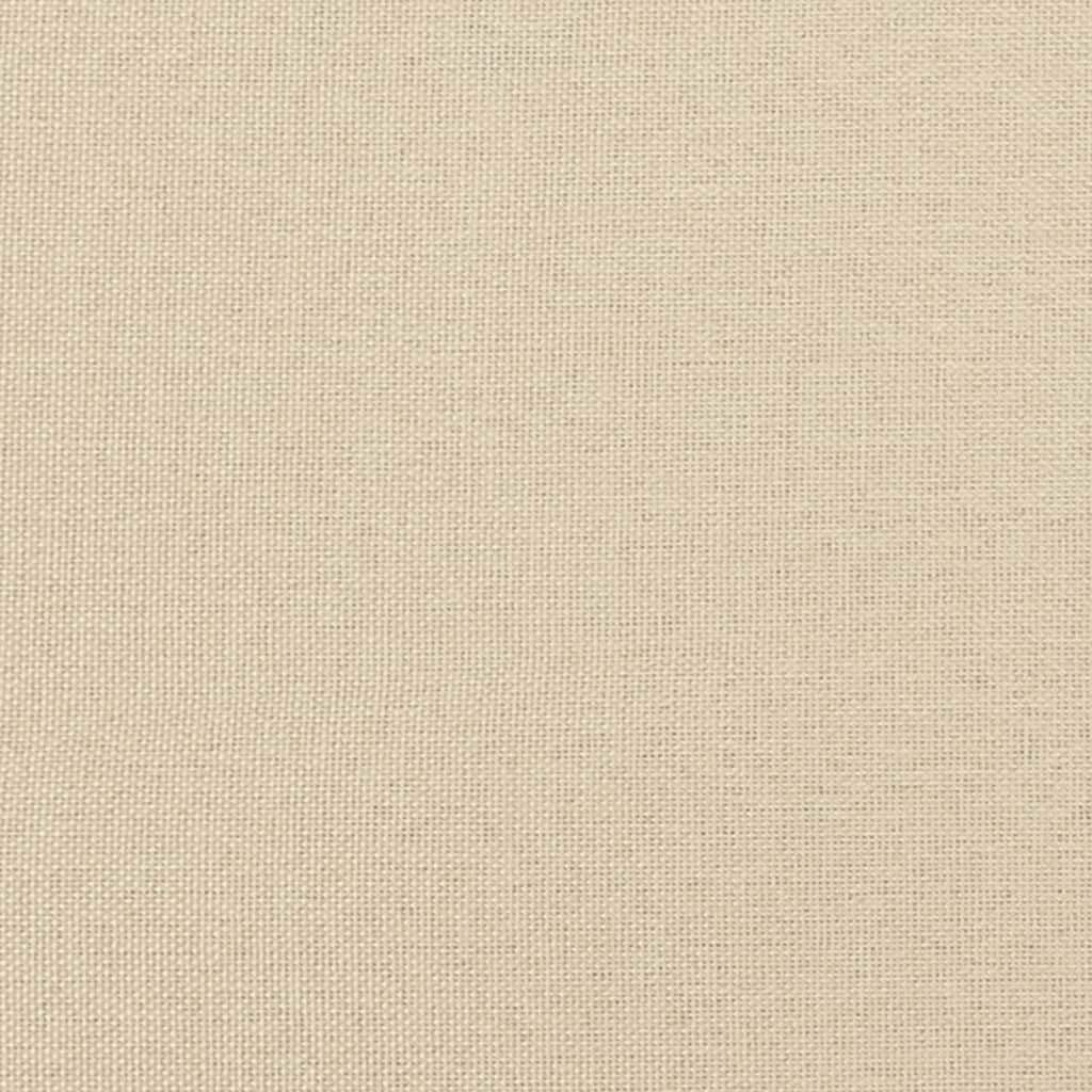 Boxspringbett mit Matratze Creme 90x190 cm Stoff