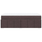 Boxspringbett mit Matratze Dunkelbraun 90x200 cm Stoff
