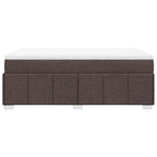 Boxspringbett mit Matratze Dunkelbraun 120x200 cm Stoff