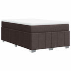 Boxspringbett mit Matratze Dunkelbraun 120x200 cm Stoff