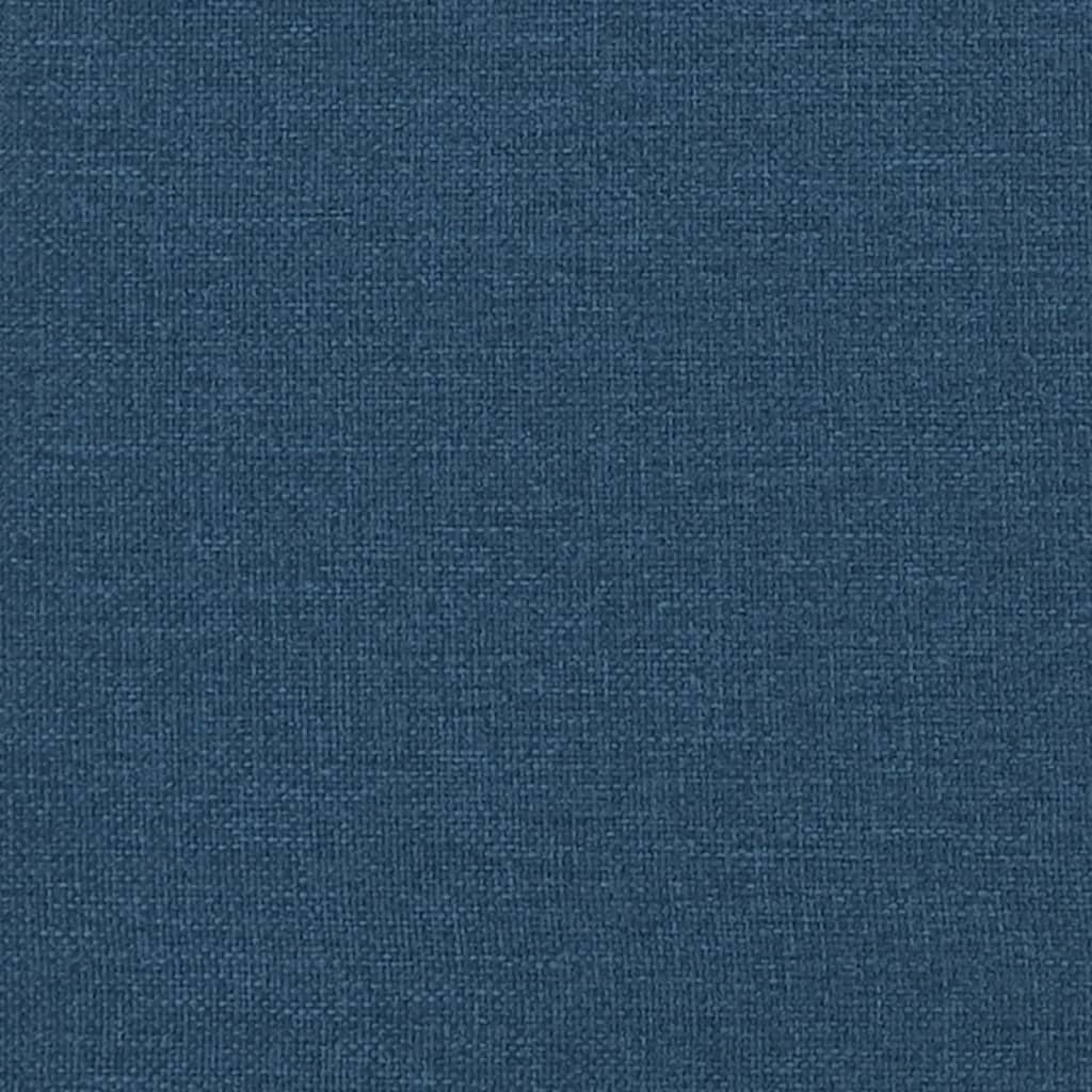 Boxspringbett mit Matratze Blau 120x200 cm Stoff