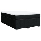 Boxspringbett mit Matratze Schwarz 140x190 cm Stoff