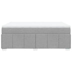 Boxspringbett mit Matratze Hellgrau 160x200 cm Stoff