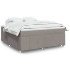 Boxspringbett mit Matratze Taupe 180x200 cm Stoff