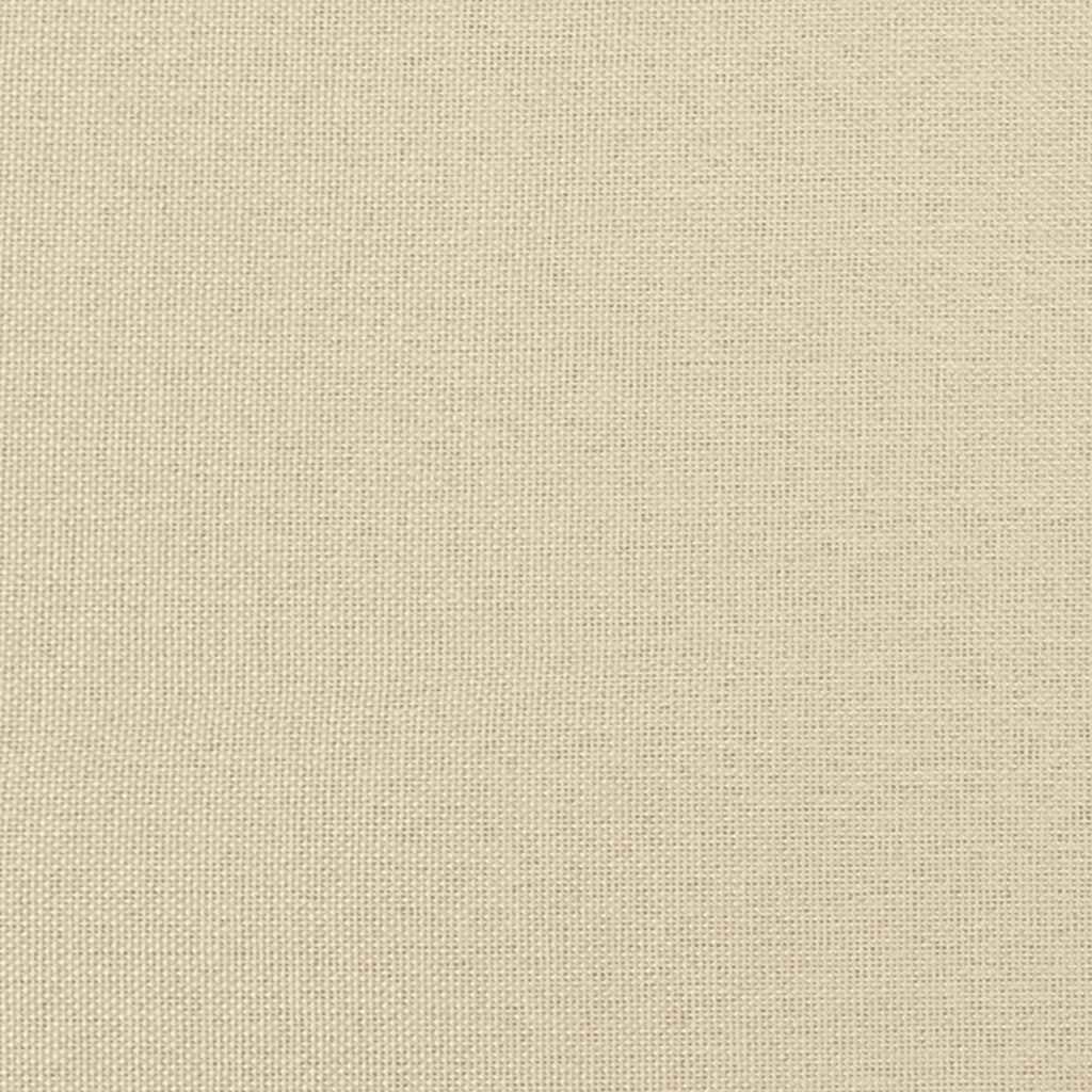 Boxspringbett mit Matratze Creme 90x190 cm Stoff