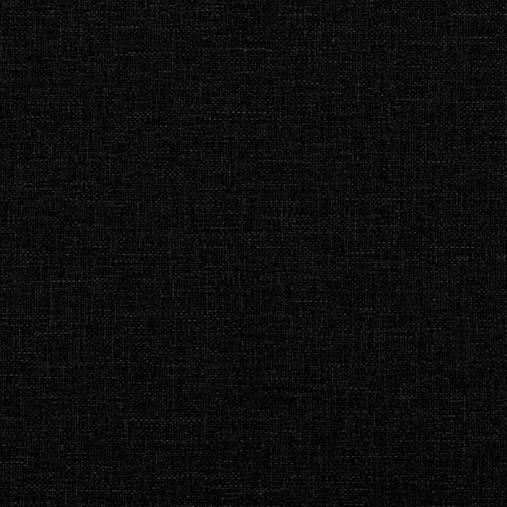 Boxspringbett mit Matratze Schwarz 140x200 cm Stoff
