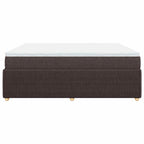Boxspringbett mit Matratze Dunkelbraun 180x200 cm Stoff
